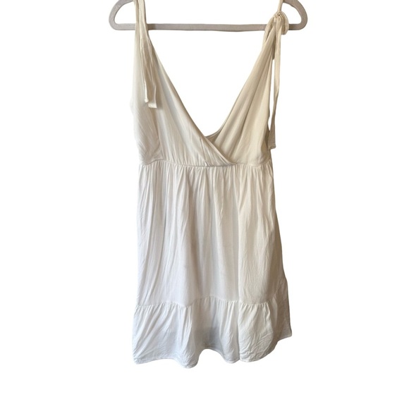 Source Unknown Dresses & Skirts - Source Unknown White Pleated Sundress Mini Women’s M Boho Summer Festival